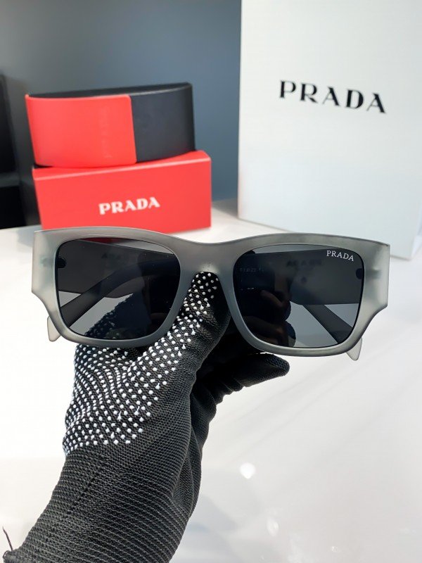 Prada Grey Black 61 Sunglasses - Image 4