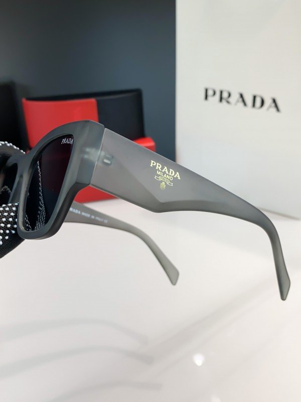 Prada Grey Black 61 Sunglasses - Image 2