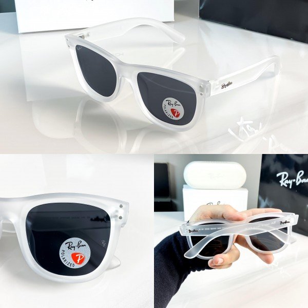 Rayban reverse white black 05023 - Image 6