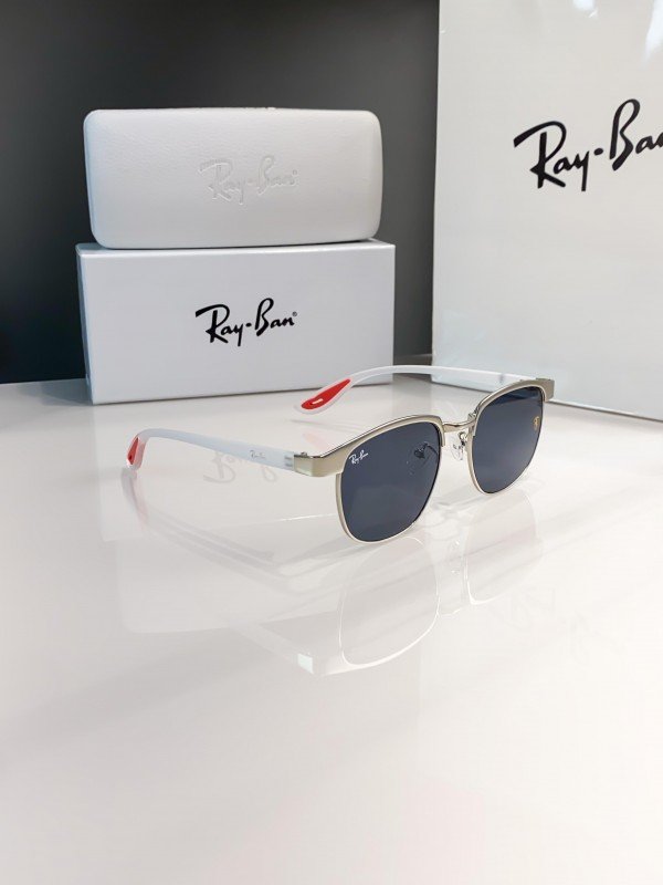 Rayban white black red 03 - Image 5