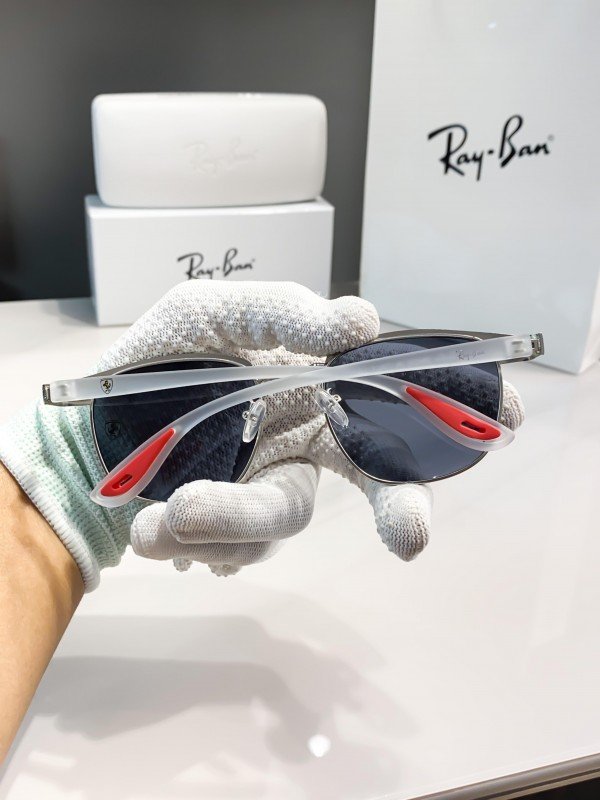 Rayban white black red 03 - Image 3