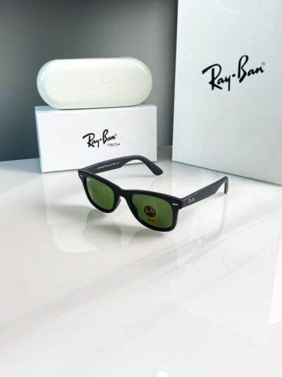 RAYBAN BLACK GREEN 2140