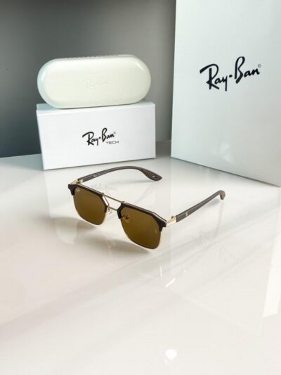 Rayban04 gold brown