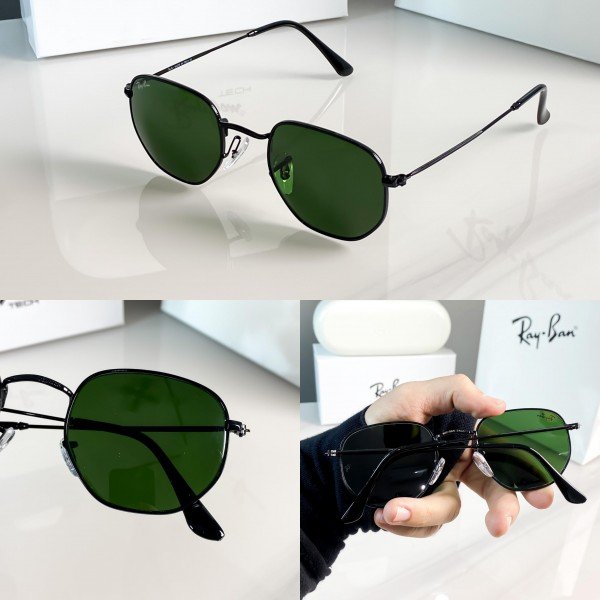 Rayban black green hexaga 3548 - Image 2