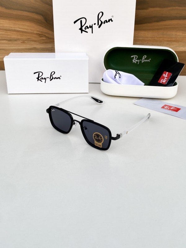 Rayban06 white black