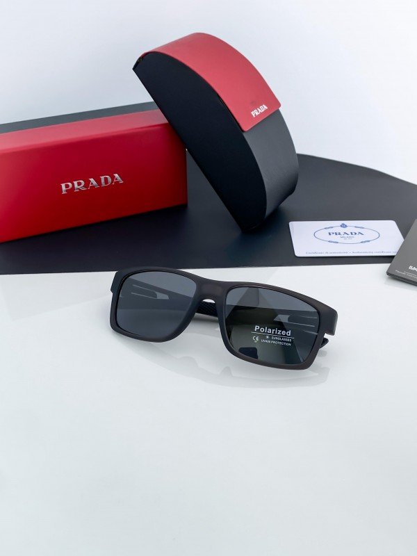 Prada Grey Black 9915 Sunglasses - Image 7