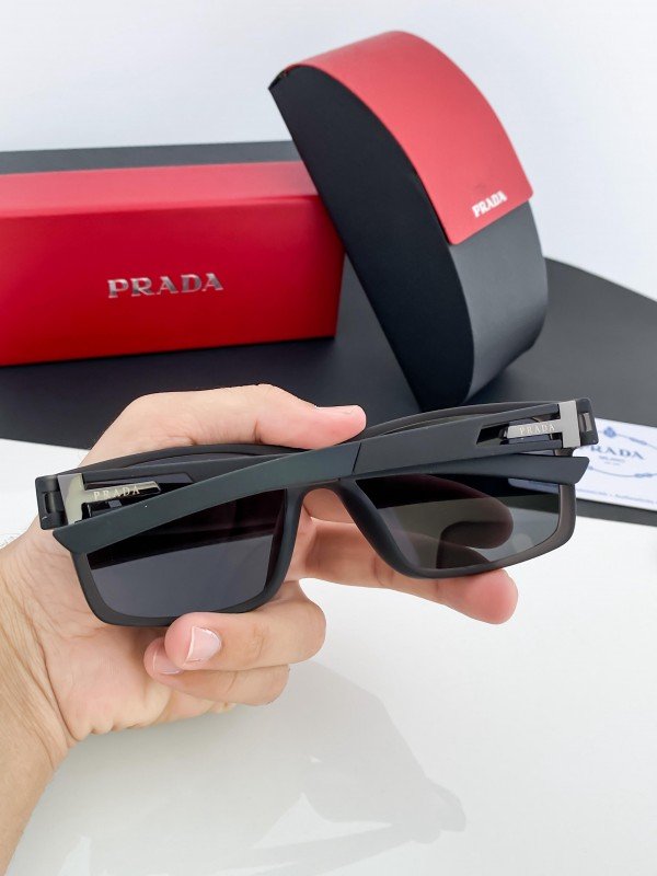 Prada Grey Black 9915 Sunglasses - Image 5