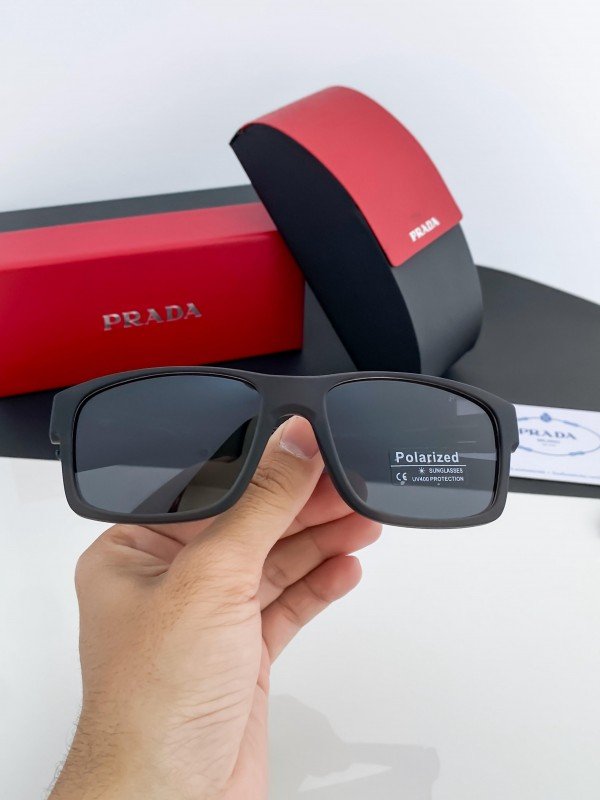 Prada Grey Black 9915 Sunglasses - Image 4