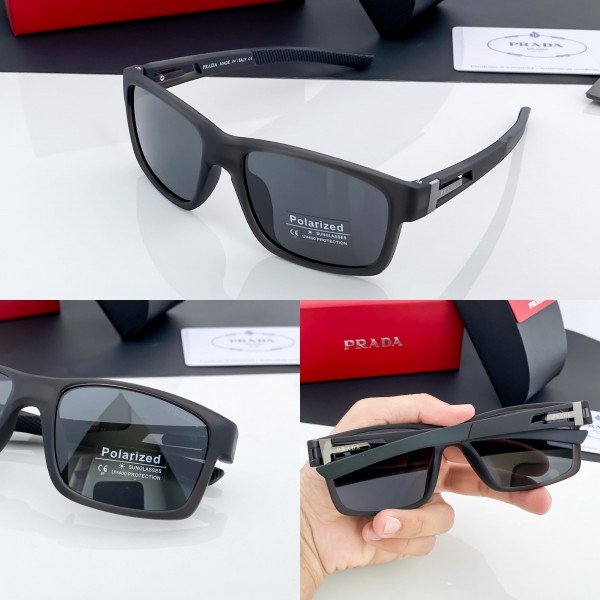 Prada Grey Black 9915 Sunglasses - Image 2