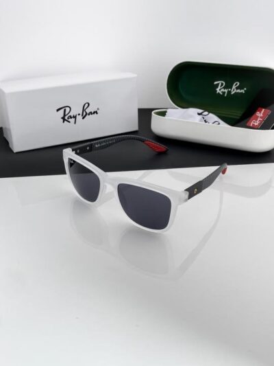 RAYBAN WHITE BLACK 8342