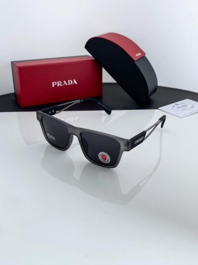 Prada Grey Black 144 Sunglasses