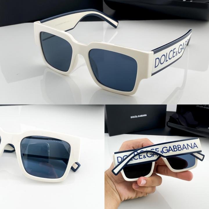 Dolce & Gabbana White Blue 6184 Sunglasses - Image 5