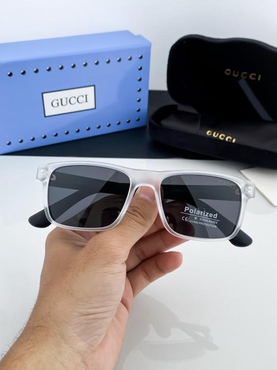 Gucci White Black 83123 Sunglasses - Image 3