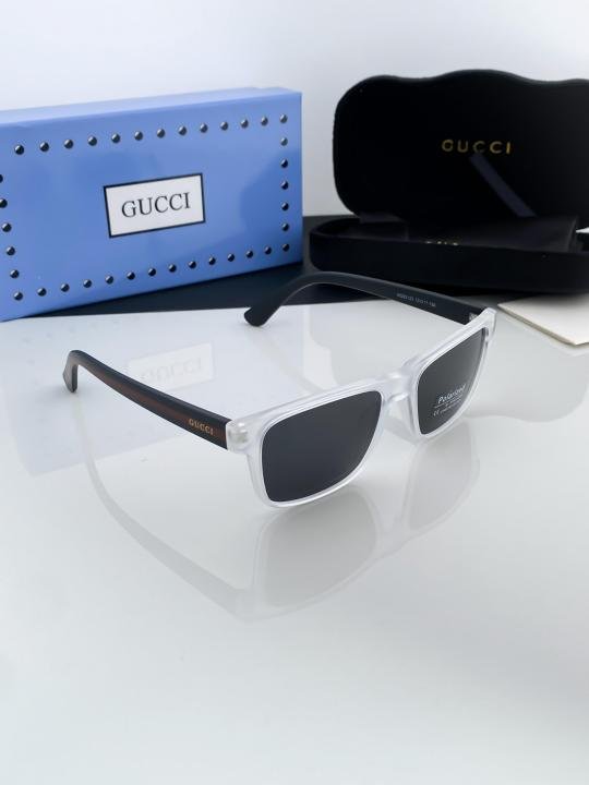 Gucci White Black 83123 Sunglasses - Image 2