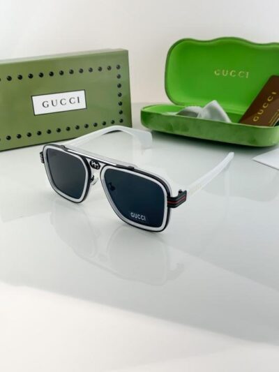 Gucci White Black 1295 Sunglasses