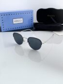 Gucci Silver Black 551 Sunglasses