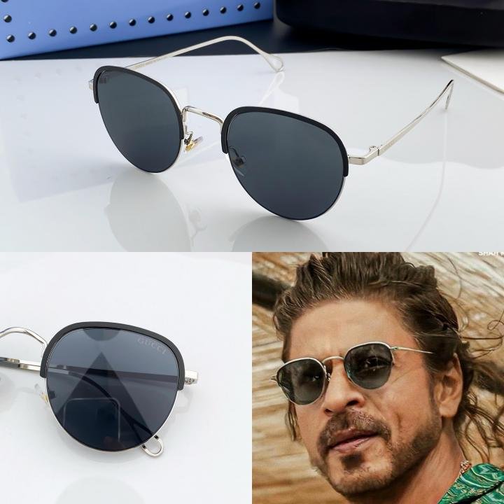 Gucci Silver Black 551 Sunglasses - Image 7