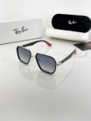 RAYBAN SILVER BLUE SHADED 10 SUNGLASSES