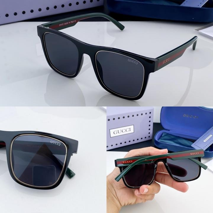 Gucci Black Green SID 1001 Sunglasses - Image 3