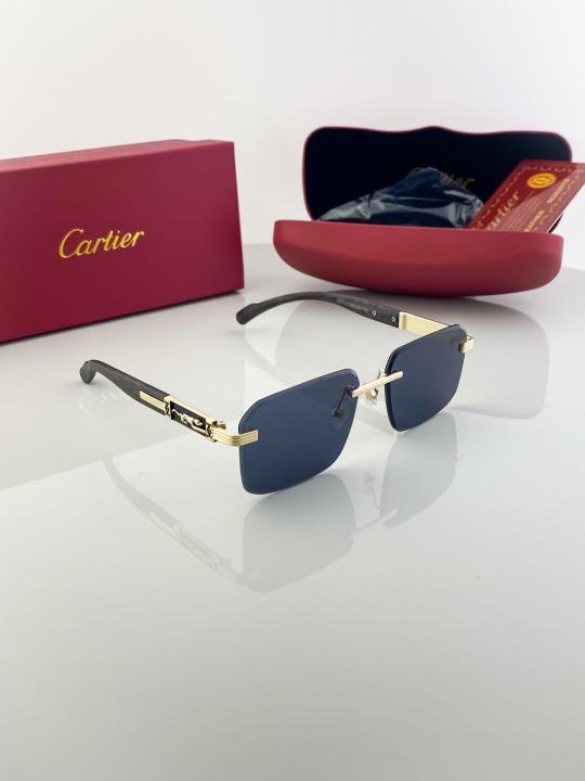 Cartier Gold Black 3116 Sunglasses - Image 3