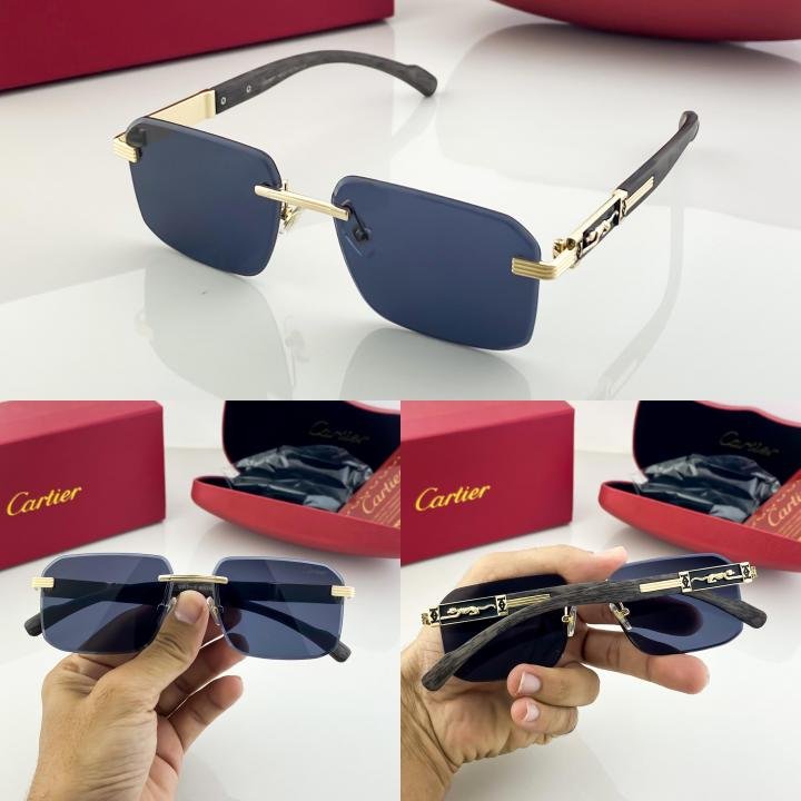 Cartier Gold Black 3116 Sunglasses - Image 2