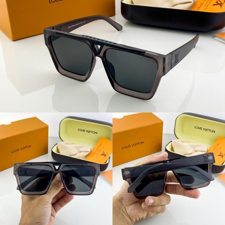 Louis Vuitton Grey Black 1502 Sunglasses - Image 2
