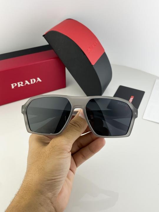 Prada Grey Black SP91 Sunglasses - Image 5