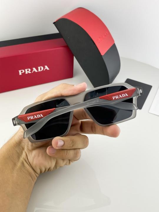 Prada Grey Black SP91 Sunglasses - Image 4