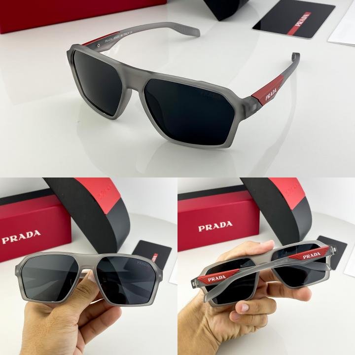 Prada Grey Black SP91 Sunglasses - Image 3