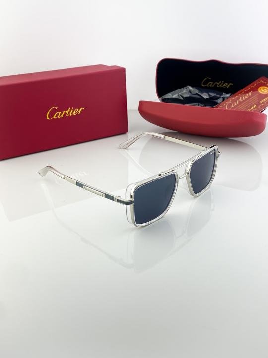 Cartier Silver Black 210 Sunglasses - Image 2
