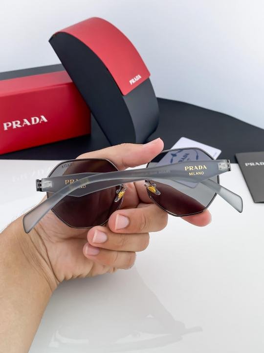 Prada Grey Black 97S Sunglasses - Image 4