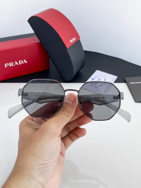 Prada Grey Black 97S Sunglasses - Image 3