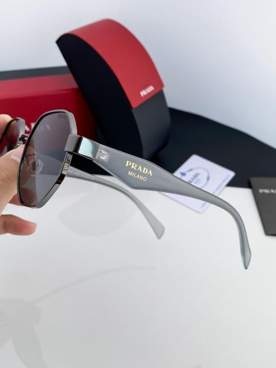 Prada Grey Black 97S Sunglasses - Image 2