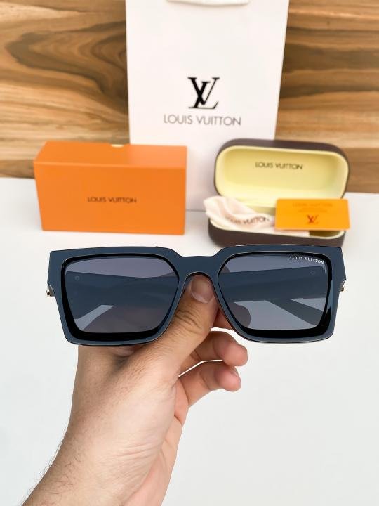 Louis Vuitton Gold Black 65N Sunglasses - Image 5