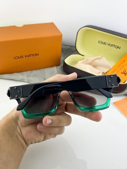 Louis Vuitton Black Blue 65N Sunglasses - Image 4