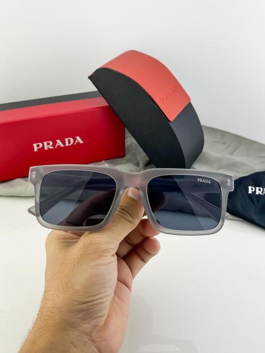 Prada Grey Black 25Z Sunglasses - Image 5