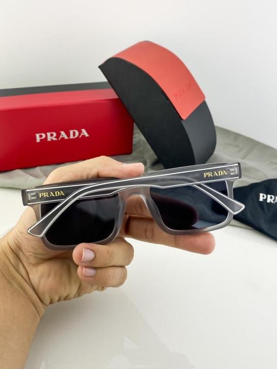 Prada Grey Black 25Z Sunglasses - Image 4