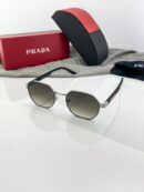 Prada Silver Green Shaded 972 Sunglasses