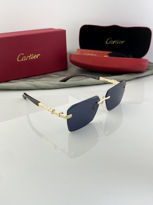 Cartier Gold Black 3072 Sunglasses - Image 2